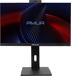 Моноблок Amur Тигр H6I12 23.8" Full HD i3 12100 (3.3) 8Gb SSD256Gb UHDG 730 без ОС GbitEth WiFi BT 120W Cam черный 1920x1080 (RUS)