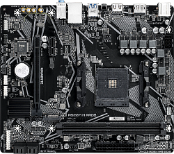 Материнская плата Gigabyte A520M H ARGB Soc-AM4 AMD A520 2xDDR4 mATX AC`97 8ch(7.1) GbLAN RAID+HDMI+DP