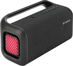 Колонка порт. Digma D-PS1526 черный 40W 2.0 BT 10м 3000mAh (DPS1526)