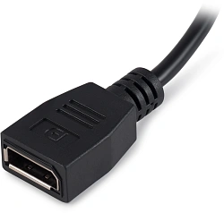 Переходник Buro HDMI (m)/DisplayPort (f) черный (BU-HDMI(M)-DP(F))