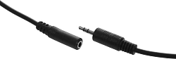 Кабель аудио Ningbo Jack 3.5 (m)/Jack 3.5 (f) 2м. черный (JAAC003-2)