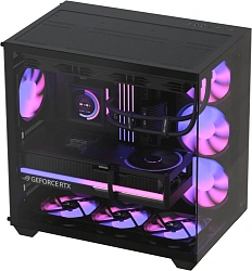 Корпус Formula Crystal Z2 v2 черный без БП ATX 10x120mm 2xUSB2.0 1xUSB3.0 audio bott PSU
