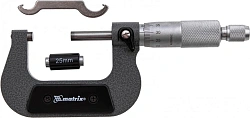 Микрометр Matrix 317505 гладкий (МК) разм.шага 0.01мм серый