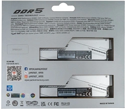 Память DDR5 2x24GB 8000MHz Patriot PVXR548G80C38KM Viper Xtreme 5 RGB RTL Gaming PC5-64000 CL38 DIMM 288-pin 1.45В с радиатором Ret