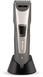 Машинка для стрижки Vitek VT-2572 графитовый 3Вт (насадок в компл:2шт)