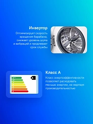Стиральная машина LG F2Y1VS6W класс: A загр.фронтальная макс.:9кг белый инвертор