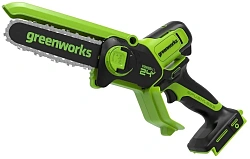 Цепная пила Greenworks GD24CSMNX аккум. 450Вт дл.шины:6" (15cm) 1аккум. 2Ач ЗУ (2008707UA)