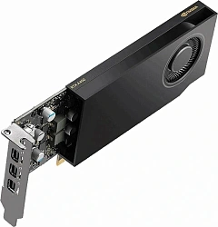 Видеокарта PNY PCI-E 4.0 A400 NVIDIA A400 4Gb 64bit GDDR6 727 mDPx3 Bulk low profile