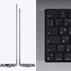 Ноутбук Apple MacBook Pro A2485 M1 Pro 10 core 32Gb SSD512Gb/16 core GPU 16.2" Liquid Retina XDR (3456x2234) macOS grey space WiFi BT Cam (Z14V0008D)