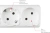 Сетевой фильтр Powercube SPG(5+1)-16B-3M-WHITE 3м (6 розеток) белый (коробка)