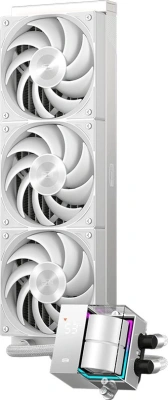 Система водяного охлаждения PcCooler DS360 WH Soc-AM5/AM4/1200/1700/1851 белый 4-pin Al LCD 310W Ret (DS360-WHNWXX-GL)
