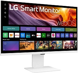 Монитор LG 31.5" UltraFine 32U830SA-W белый IPS LED 5ms 16:9 HDMI M/M матовая HAS Piv 1200:1 400cd 178гр/178гр 3840x2160 60Hz 4K USB 7.7кг