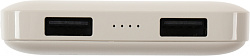 Мобильный аккумулятор Solove 001M+ 10000mAh QC3.0 10.5W 2.1A 2xUSB-A бежевый (001M+ BEIGE RUS)