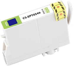 Картридж струйный Cactus CS-EPT0549 T0549 синий (16.2мл) для Epson Stylus Photo R800/R1800 с чипом