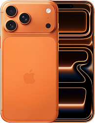 Смартфон Apple A3526 iPhone 17 Pro Max 512Gb 12Gb оранжевый моноблок 3G 4G 1Sim 6.9" 1320x2868 iOS 26 48Mpix 802.11 a/b/g/n/ac/ax/be NFC GPS Protect