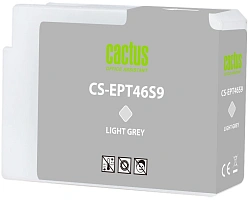 Картридж струйный Cactus CS-EPT46S9 T46S9 св.сер.пигм. (30мл) для Epson SureColor SC-P700 с чипом
