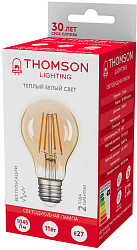 Лампа филам. Thomson Filament TH-B2112 11Вт цок.:E27 груша 220B св.свеч.бел.теп. A60 (упак.:1шт)