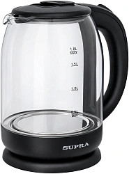 Чайник электрический Supra KES-1859G 1.8л. 1800Вт черный корпус: стекло/пластик