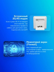 Роутер Huawei B320-323 (51060JWD) 10/100/1000BASE-TX/4G cat. 4 белый