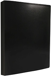Папка на 4-х кольцах Silwerhof Eco SE-0420/4RBLK A4 пластик 0.5мм черный