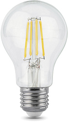 Лампа филам. Gauss Filament A60 6Вт цок.:E27 груша 220B св.свеч.бел.нейт. (упак.:1шт) (102802206)