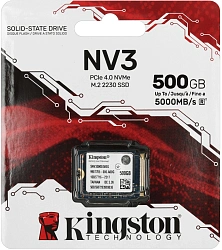 Накопитель SSD Kingston PCIe 4.0 x4 500GB SNV3SM3/500G NV3 M.2 2230