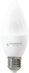 Лампа светодиодная Thomson TH-B2359 6Вт цок.:E27 свеча 220B св.свеч.бел.хол. Candle (упак.:1шт)