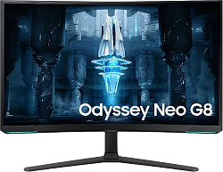 Монитор Samsung 32" Odyssey Neo G8 S32BG852NI черный/белый VA LED 16:9 HDMI полуматовая HAS Piv 350cd 178гр/178гр 3840x2160 240Hz FreeSync Premium Pro DP 4K USB 7кг