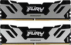 Память DDR5 2x16GB 7200MHz Kingston KF572C38RSK2-32 Fury Renegade Silver XMP RTL Gaming PC5-57600 CL38 DIMM 288-pin 1.45В kit single rank с радиатором Ret
