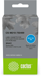 Картридж ленточный Cactus CS-M210-750499 M210-750-499 черный на белом 19.1x4.9 для Brady M210/M211/M210-LAB