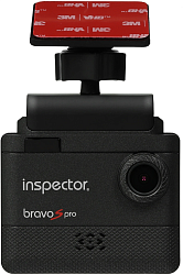 Видеорегистратор с радар-детектором Inspector BRAVO S PRO черный 2Mpix 1080x1920 1080p 140гр. GPS iCatch SPCA6350M