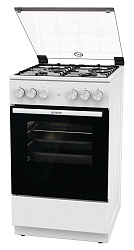 Плита Газовая Gorenje GGI5A21WH белый (стеклянная крышка) реш.сталь