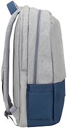 Рюкзак для ноутбука 17.3" Riva 7567 серый/темно-синий полиэстер (7567 GREY/DARK BLUE)