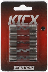 Предохранитель Kicx AGU100P 100A предохранитель AGU-типа AGU100P. Комплект 5 шт в блистерной упаковке (упак.:5шт)