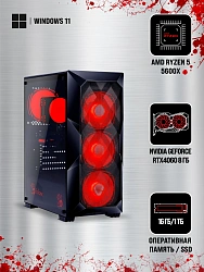 ПК Bloody BD-PC RB55C1 MT Ryzen 5 5600X (3.7) 16Gb SSD1Tb RTX4060 8Gb Windows 11 Home 64 GbitEth 500W черный (RUS) (2107145)