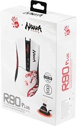 Мышь A4Tech Bloody R90 Plus Naraka белый/рисунок оптическая 5000dpi беспров. USB 7but