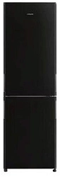 Холодильник Hitachi R-BG410PUC6 GBK 2-хкамерн. черный стекло инвертер