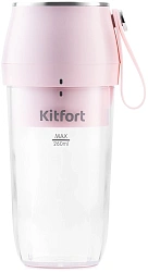Блендер портативный Kitfort КТ-3002 50Вт розовый