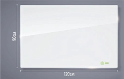 Доска стеклянная Cactus CS-GBD-90X120-UWT-TM Сквозное крепление стекло ультра белый 90x120см стекло крепления