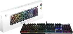 Клавиатура MSI Strike 600 V2 механическая черный USB Multimedia for gamer LED (S11-04RU261-CLA)
