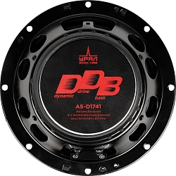 Колонки автомобильные Ural DDB AS-D1741 190Вт 16см (6.5дюйм) (ком.:2кол.) коаксиальные четырехполосные