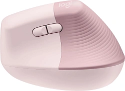 Мышь Logitech Lift розовый оптическая 4000dpi silent беспров. BT/Radio USB для ноутбука 5but (910-006487)
