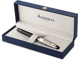 Ручка перьев. Waterman Reflections of Paris Expert DeLuxe (2200840) Black GT M подар.кор.