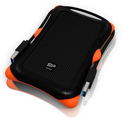 Жесткий диск Silicon Power USB3.0 1TB SP010TBPHDA30S3K A30 SP010TBPHDA30S3K Armor 2.5" черный
