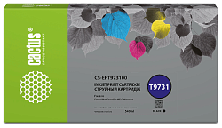 Картридж струйный Cactus CS-EPT973100 T9731 черный (540мл) для Epson WorkForce WF-C869RD3TWFC/WF-C869RDTWF с чипом