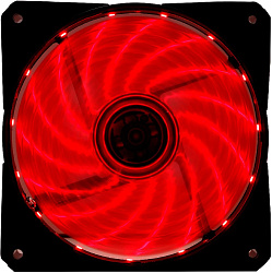 Вентилятор для корпуса Digma DFAN-LED-RED RGB 120х120x25 черный 3-pin 4-pin (Molex) 23дБ Ret