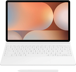 Чехол-клавиатура Samsung для Samsung Galaxy Tab S9+/S9 FE+/S10+ Book Cover Keyboard поликарбонат/полиуретан белый (EF-DX825UWRGRU)