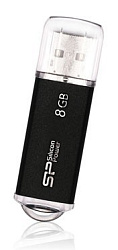 Флеш Диск Silicon Power 8Gb Ultima II-I Series SP008GBUF2M01V1K USB2.0 черный
