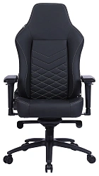 Кресло игровое Cactus CS-CHR-0112BL-M с вибромассажем черный экокожа с подголов. крестов. черный