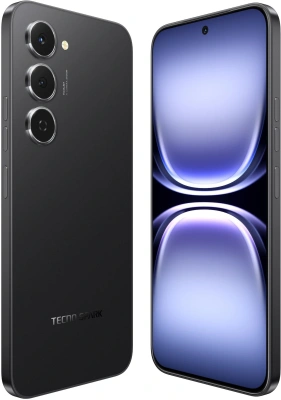 Смартфон Tecno Spark 40 Pro 128Gb 8Gb черный моноблок 3G 4G 6.78" 1080x2436 Android 14 108Mpix 802.11 a/b/g/n/ac NFC GPS GSM900/1800 Protect